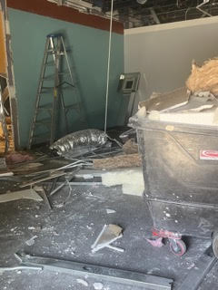 Demolition progress at The Nash Jazz Club